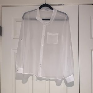 SHEER WHITE BLOUSE